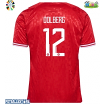 Danmark Kasper Dolberg #12 Hjemmedrakt EM 2024 Kortermet